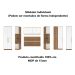 Guarda Roupa Dormitório Modulado Irlanda Casal/Queen Canto - Amêndola Touch e Branco - Roupeiro Demobile C4
