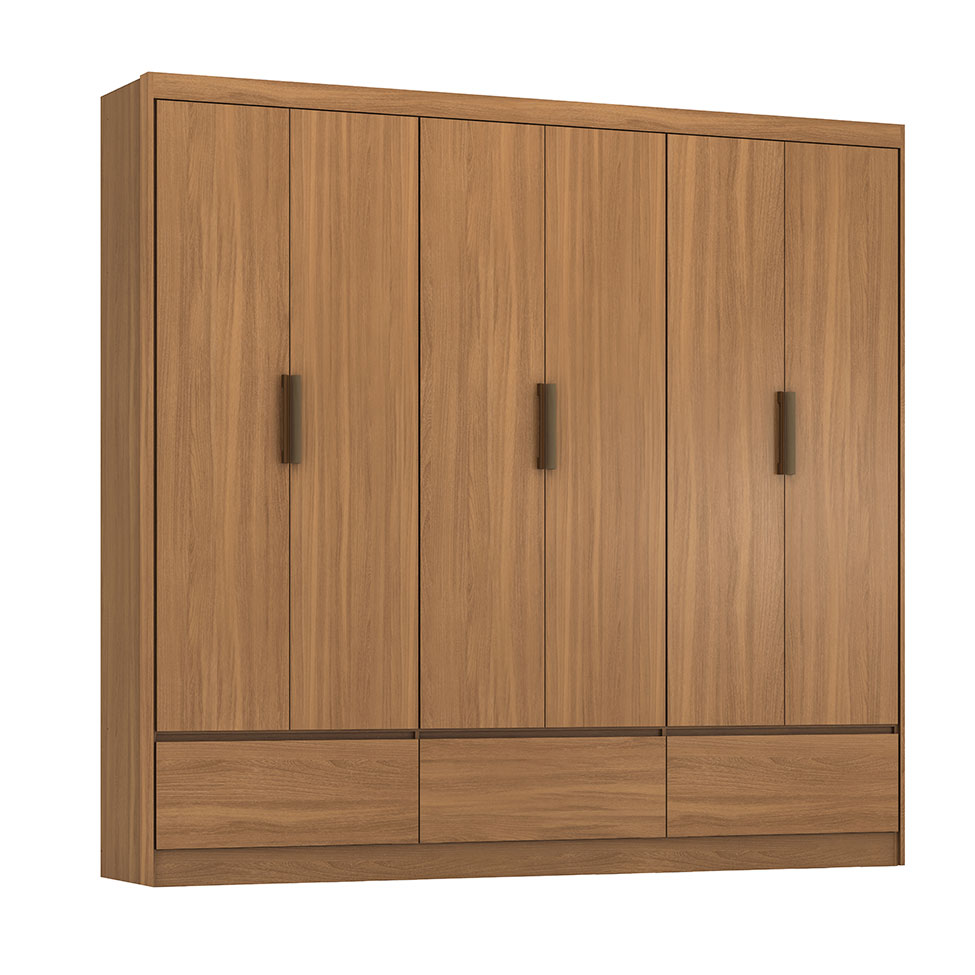 Guarda-Roupa Himalaia 6 Portas 3 Gavetas Amendola