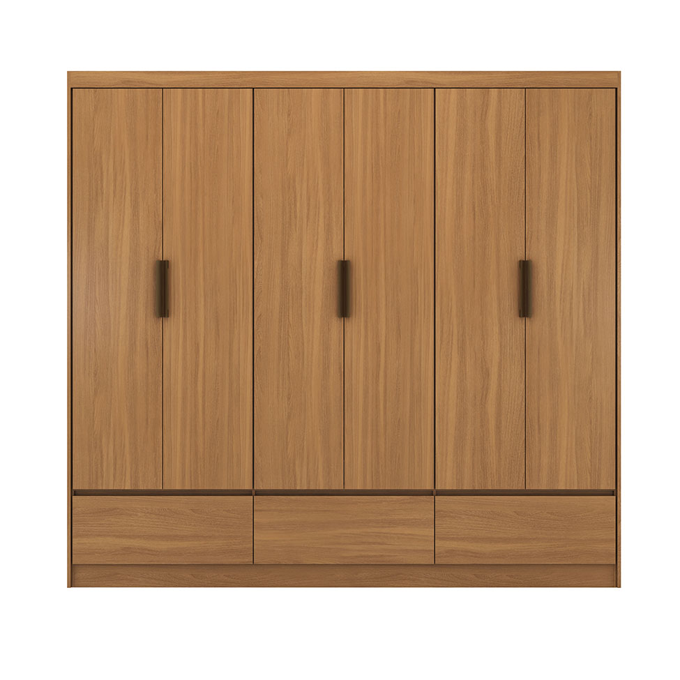 Guarda-Roupa Himalaia 6 Portas 3 Gavetas Amendola