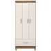 Guarda Roupa Solteiro 03 Portas 31060 Amendola Off White Demobile