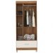 Guarda Roupa Solteiro 03 Portas 31060 Amendola Off White Demobile