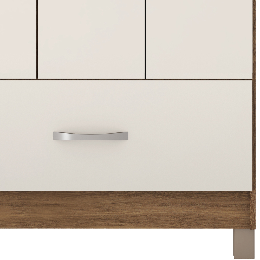 Guarda Roupa Solteiro 03 Portas 31060 Amendola Off White Demobile