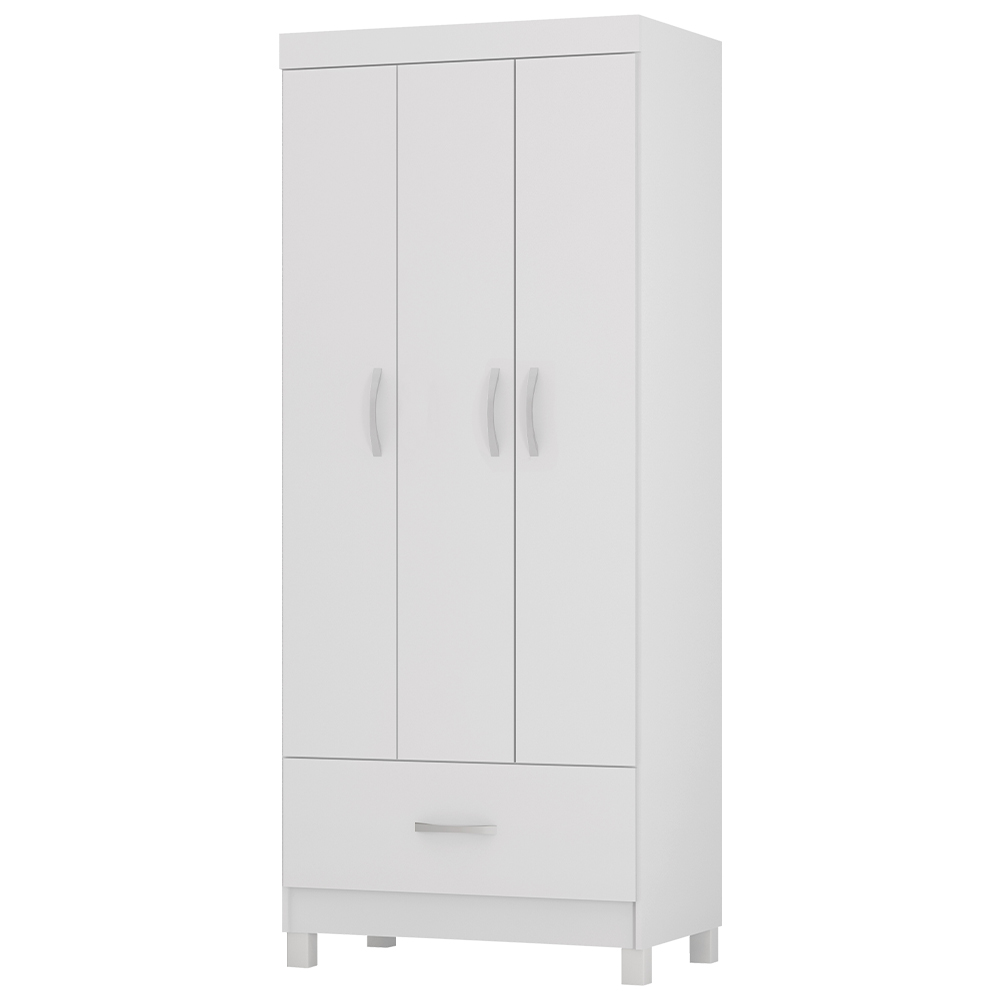 Guarda Roupa Solteiro 03 Portas 31060 Branco Demobile