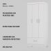 Guarda Roupa Solteiro 03 Portas 31060 Branco Demobile