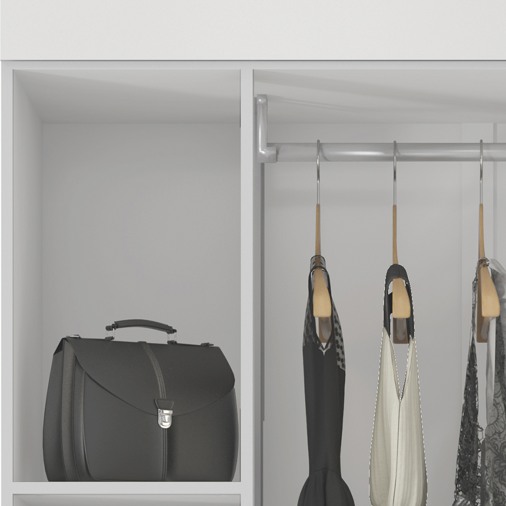 Guarda Roupa Solteiro 03 Portas 31060 Branco Demobile