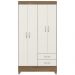 Guarda Roupa Solteiro 04 Portas 42860 Amendola Off White Demobile