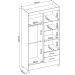 Guarda Roupa Solteiro 04 Portas 42860 Amendola Off White Demobile