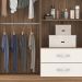 Guarda Roupa Solteiro 04 Portas 42860 Amendola Off White Demobile
