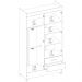 Guarda Roupa Solteiro 04 Portas 42860 Amendola Off White Demobile