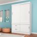 Guarda Roupa Solteiro 2 Portas Estilo II 22520 Branco Rosa Flex Demóbile