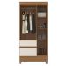 Guarda Roupa Solteiro 3 Portas Wind 32860 Amendola Off White Demóbile - Rocha Móveis