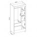 Guarda Roupa Solteiro 3 Portas Wind 32860 Ébano Touch Demóbile