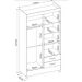 Guarda Roupa Solteiro 4 Portas Astro 42860 Amendola Off White Demóbile - Rocha Móveis