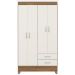 Guarda Roupa Solteiro 4 Portas Astro 42860 Amendola Off White Demóbile - Rocha Móveis