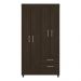 Guarda Roupa Solteiro 4 Portas Astro 42860 Ébano Touch Demóbile