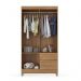 Guarda Roupa Solteiro 4 Portas Lotus 42060 Amêndola Touch Demóbile
