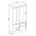 Guarda Roupa Solteiro 4 Portas Lotus 42060 Amêndola Touch Demóbile