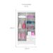 Guarda-Roupa Solteiro Astro Flex 4 Portas 2 Gavetas Branco e Rosa