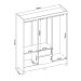 Guarda-Roupa Solteiro Flash 6 Portas 2 Gavetas Amêndola