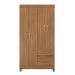 Guarda-Roupa Solteiro Lotus 4 Portas 2 Gavetas Amêndola