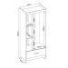 Guarda-Roupa Solteiro Prince 3 Portas 1 Gaveta Amêndola