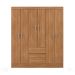 Guarda-Roupa Solteiro Sória 6 Portas 2 Gavetas Amêndola