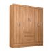 Guarda-Roupa Solteiro Sória 6 Portas 2 Gavetas Amêndola