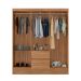 Guarda-Roupa Solteiro Sória 6 Portas 2 Gavetas Amêndola