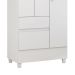 Guarda-Roupa Solteiro Wind Flex 3 Portas 2 Gavetas Branco e Rosa