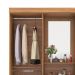 Guarda-Roupa Solteiro com Espelho Lord 4 Portas 2 Gavetas Amêndola