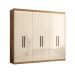 Guarda Roupa e Cômoda Barcelona Amêndola Touch Off White