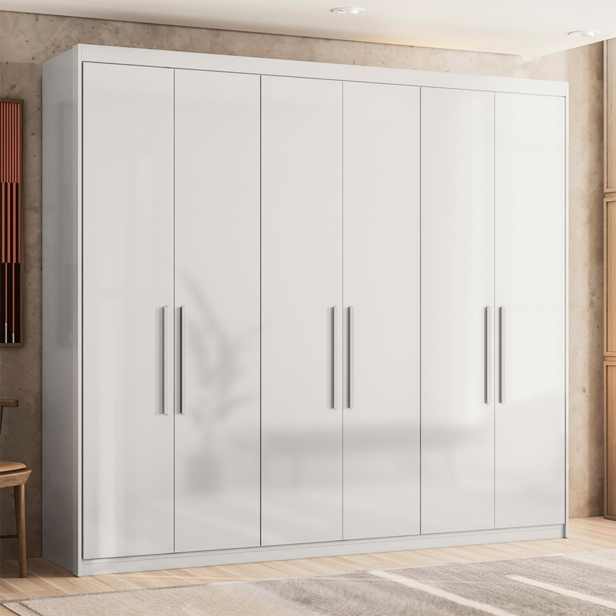 Guarda Roupa e Cômoda Barcelona Branco