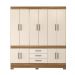 Jogo de Quarto Roupeiro e Comoda Berlim Amendola Off-White
