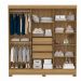 Jogo de Quarto Roupeiro e Comoda Bona Amendola Off-White