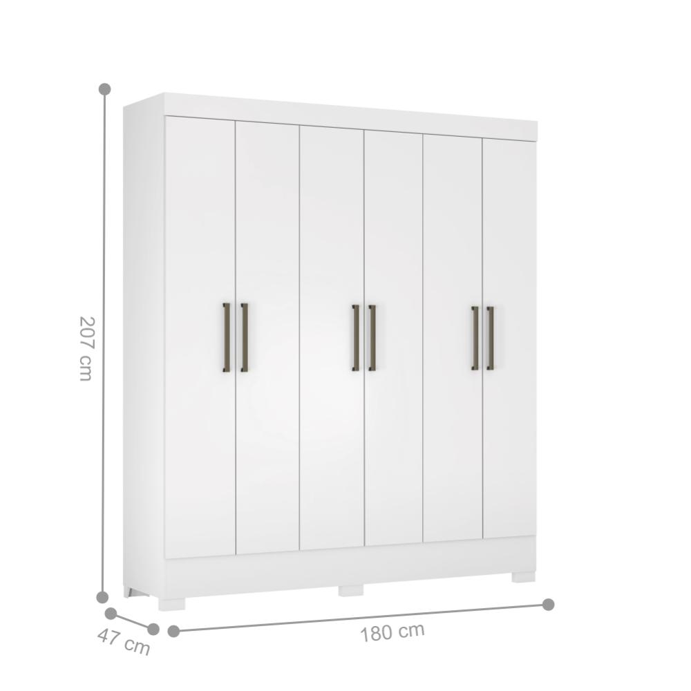 Jogo de Quarto Roupeiro e Comoda Bona Branco