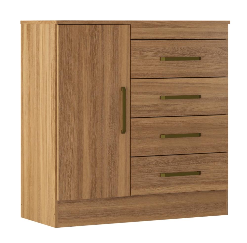 Jogo de Quarto Roupeiro e Comoda Munique Amendola