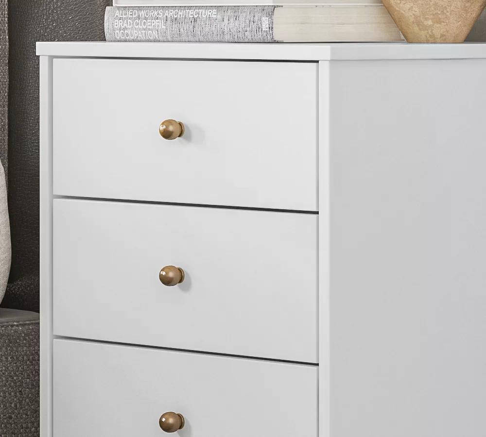 Kit Com 02 Mesa De Cabeceira Presence 9070 Branco Demobile