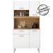 Kit Cozinha 4 Portas 1 Gaveta 91401 Amendola Branco Demobile