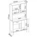Kit Cozinha 4 Portas 1 Gaveta 91401 Avena Grafito Demobile