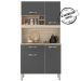 Kit Cozinha 4 Portas 1 Gaveta 91401 Avena Grafito Demobile