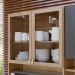 Kit Cozinha Compacta 10 Portas 2 Gavetas Ruby Amêndola/Grafito
