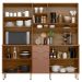 Kit Cozinha Compacta 10 Portas 2 Gavetas Ruby Amêndola/Marsala