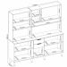 Kit Cozinha Compacta 10 Portas 2 Gavetas Ruby Amêndola/Marsala
