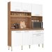 Kit Cozinha Compacta 6 Portas 1 Gaveta Alano Amendola/Branco