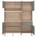 Kit Cozinha Compacta 6 Portas 1 Gaveta Alano Avena/Menta