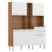 Kit de Cozinha Encanto 7 Portas 2 Gavetas Amendola e Branco
