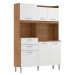 Kit de Cozinha Harmonia 6 Portas 2 Gavetas Amendola e Branco