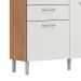 Kit de Cozinha Harmonia 6 Portas 2 Gavetas Amendola e Branco