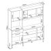 Kit de Cozinha Select 6 Portas 2 Gavetas Amendola e Branco