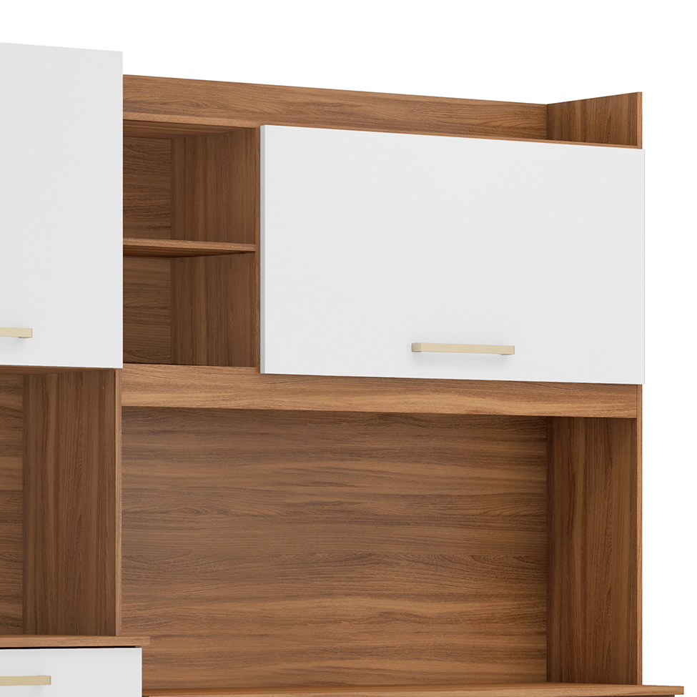 Kit de Cozinha Select 6 Portas 2 Gavetas Amendola e Branco